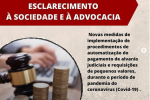 Caixa Econômica Federal e Banco do Brasil em conjunto com a OAB/SP viabilizam o pagamento de alvarás judiciais, precatórios federais e RPVs de forma remota